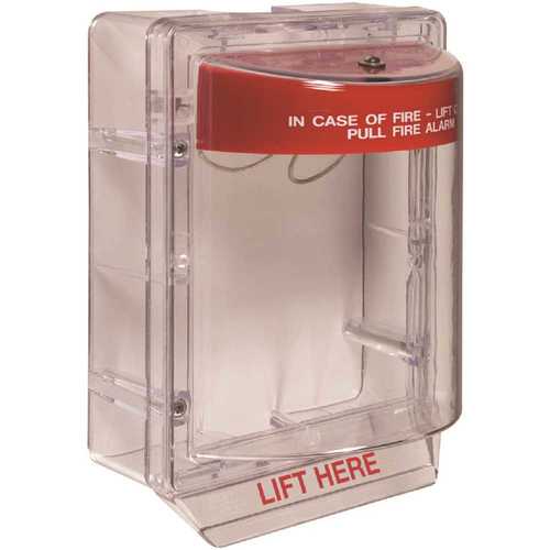 Stopper II with Horn, Clear Spacer and Protective Polycarbonate Cover - Fire Label