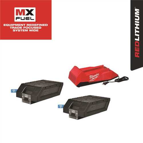Milwaukee MXFC-2XC MX FUEL Lithium-Ion REDLITHIUM BOLT-ON Expansion Kit with 2 XC406 Batteries and Charger
