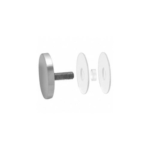 316 Brushed Stainless Clad Aluminum 2" Diameter Standoff Cap Assembly