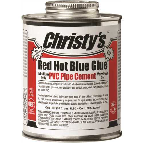 16 oz. PVC Red Hot Blue Glue Cement