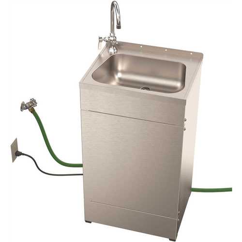 Acorn EPS1041-CS-F40 Economy Portable Hand-Wash Station, Wtr Heater, Hose In, Hose Out, Single Handle Gooseneck