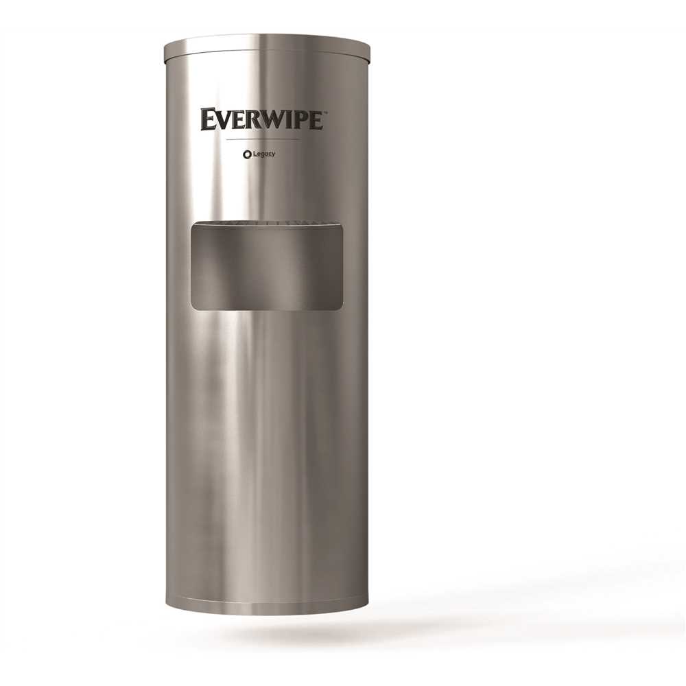 EVERWIPE SSWIPEDISPM Floor-Stand Wipe Dispenser Stainless Steel