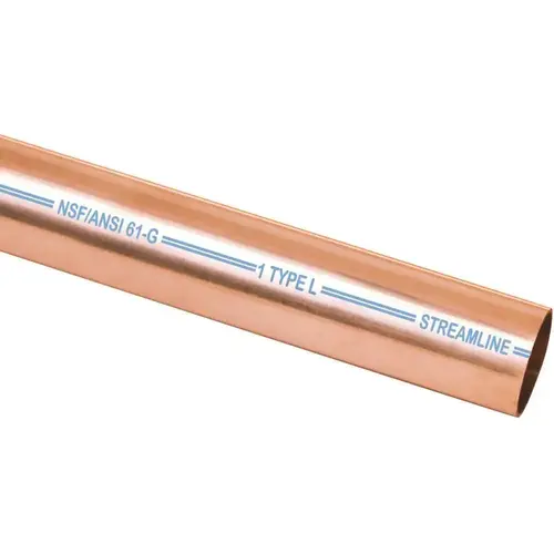 3/4X20L Copper Tubing, 3/4 in, 20 ft L, Hard, Type L, Coil