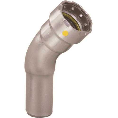 MEGAPRESSG CARBON STEEL 45 DEGREE ELBOW, FTG X P, 1-1/2 IN