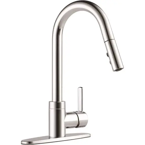 Precept Single-Handle Pull-Down Sprayer Kitchen Faucet in Chrome