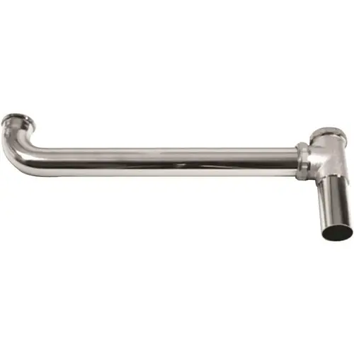 1-1/2 in. Chrome 45-Degree Bend Outlet Waste Tubular Slip Joint Elbow Sink End