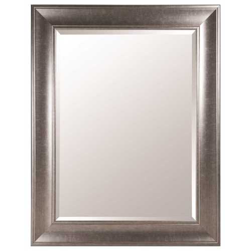 48 in. x 38 in. Black Nickel Framed Beveled Mirror