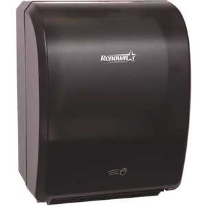 Renown REN05175-WB 8 in. Series Electronic Black Paper Towel Dispenser
