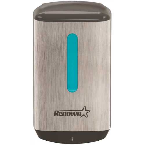 Renown REN05182 RB8 1200 ml. Metallic/Black Hand Soap Dispenser