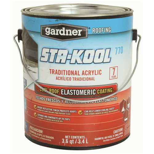 Gardner Glass Products SK-7701 0.9 Gal. Sta-Kool Elastomeric White ...