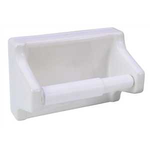 Proplus 177201 Ceramic Toilet Tissue Holder, Grout-In