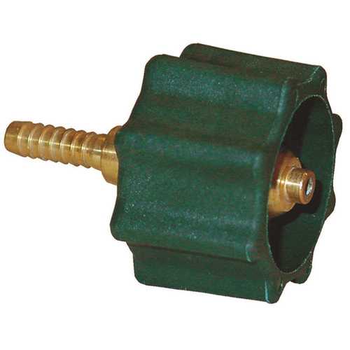 MEC ME518-25H Qcc Connector 1-5/16 in. F-Acme x 1/4 in. Hosebarb with Excess Flow 200,000 BTU