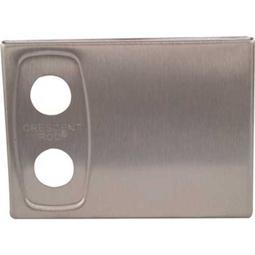 4.5 in. Decorative Cover Plates for Crescent Rod in Polished Finish
