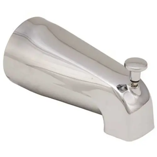 3/4 in. or 1/2 in. FIP Bathtub Spout with Front Diverter, Chrome