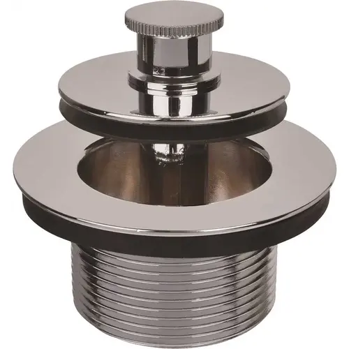 IPS Corporation 63120 Push-Pull Bathtub Stopper, 1-1/4 in., 16 TPI in Polished Chrome