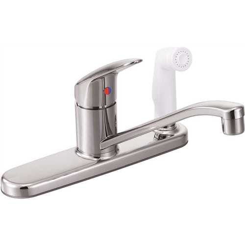 Cornerstone Single-Handle Side Sprayer Kitchen Faucet in Chrome