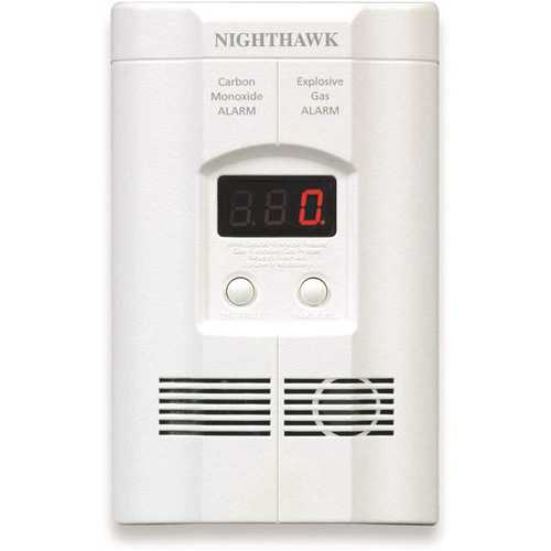 Plug-In Combination Explosive Gas/Carbon Monoxide Alarm Detector with Battery Back-Up