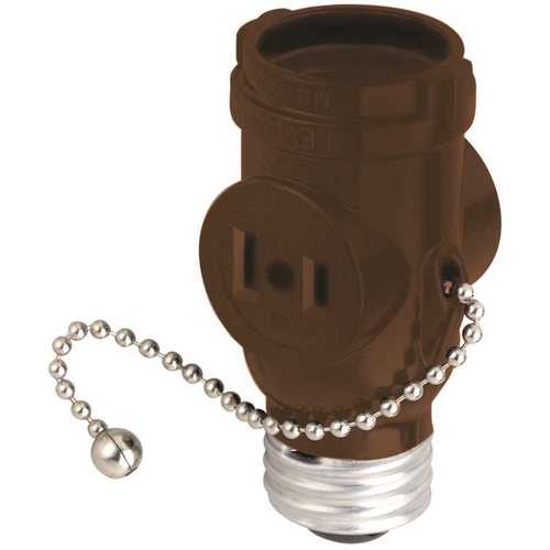 Satco 90/446 Brown Pull Chain Socket