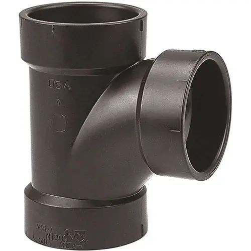 4 in. ABS DWV All Hub Sanitary Tee