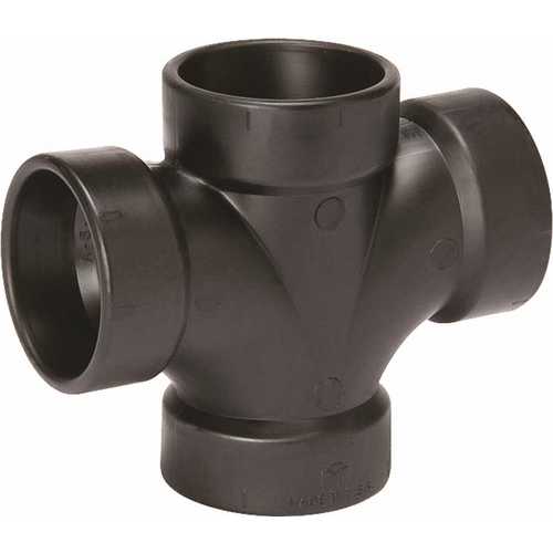 NIBCO C5835HD2 2 in. ABS DWV All Hub Double Sanitary Tee