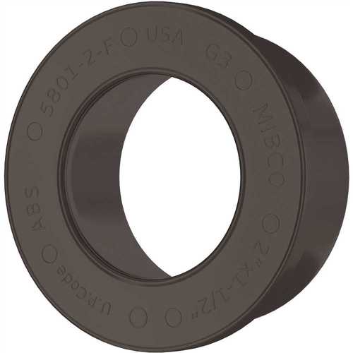 NIBCO C58012FHD2112 2 in. x 1-1/2 in. ABS DWV Spigot x Hub Flush Bushing