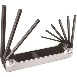 Klein Tools 70591 Folding Hex Tools, 9 per fold-up, Hex Tip, Inch