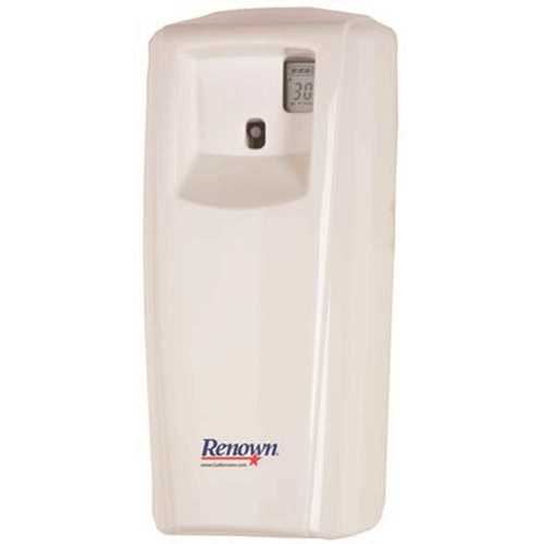 Renown REN03526-CT, FG401483 6 oz. White LCD Aerosol Automatic Air Freshener Dispenser