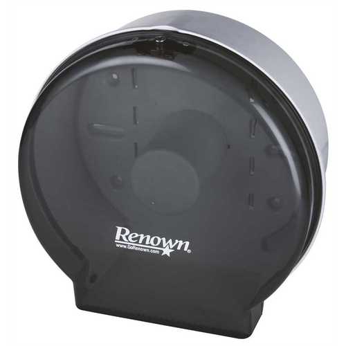Renown REN05151-IB Black single Jr Jumbo Toilet Paper Dispenser