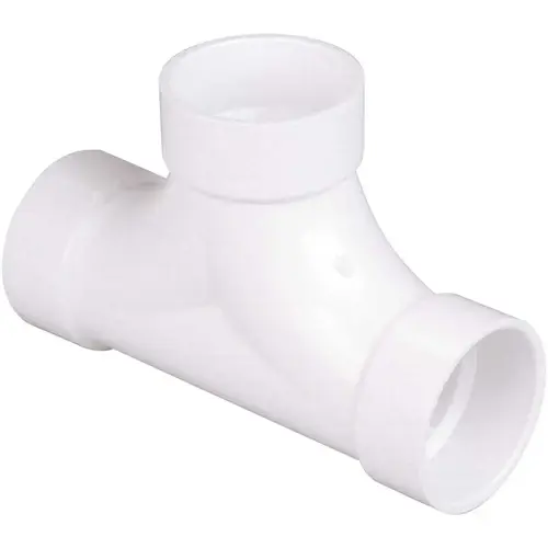 COPY 0 3 in. PVC DWV All-Hub 2-Way Cleanout Tee
