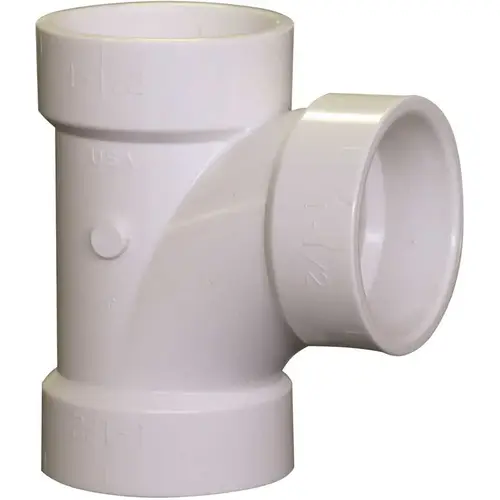 COPY 0 1-1/2 in. PVC DWV All-Hub Sanitary Tee Fitting