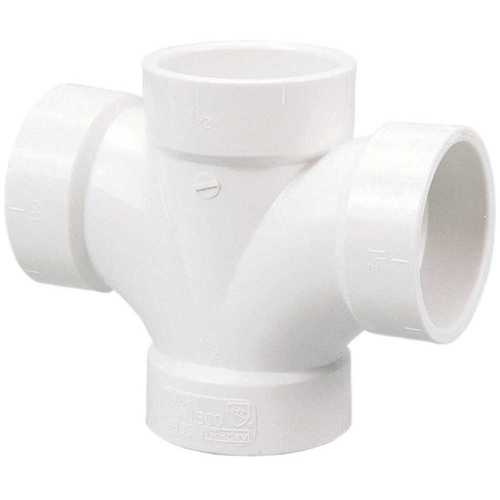 COPY 0 2 in. PVC DWV H x H x H x H Double Sanitary Tee