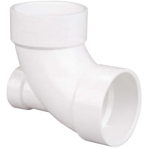 COPY 0 4 in. x 4 in. x 2 in. PVC DWV 90-Degree All Hub Elbow