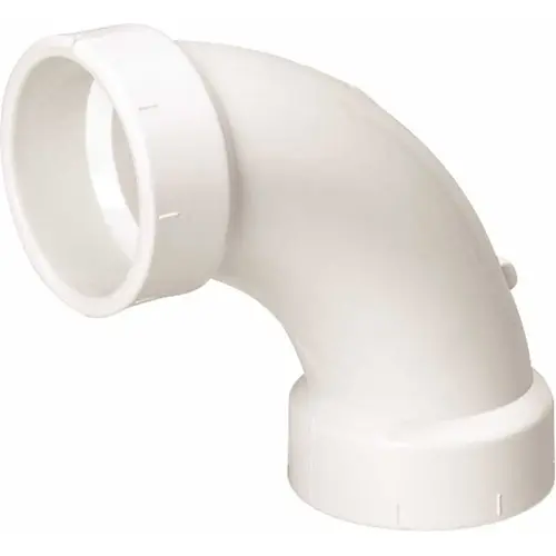 COPY 0 1-1/2 in. PVC DWV 90 Degree Hub x Hub Long Turn Elbow Fitting