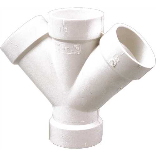 COPY 0 1-1/2 in. PVC DWV All Hub Double Wye Fitting