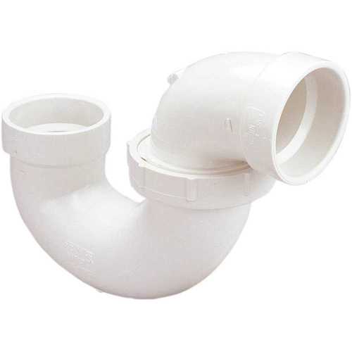 COPY 0 1-1/2 in. PVC DWV Hub x Hub P-Trap