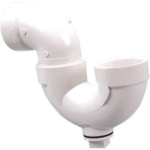 1-1/2 in. PVC DWV Hub x Hub x Cleanout P-Trap