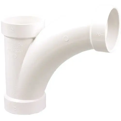 COPY 0 2 in. PVC DWV All-Hub Long-Radius Sanitary Tee