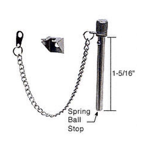 1-5/16" Zinc Plated Sliding Window and Door 'Nite-Lock' Pin with Ball Stop