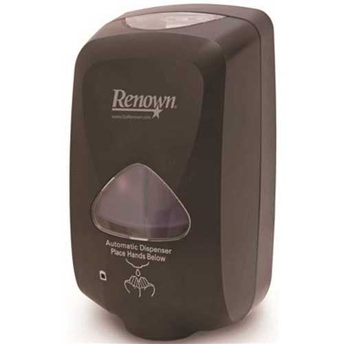 Touch-Free 1200 ml. Black Foam Hand Soap Dispenser in Black