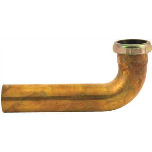 CONTINUOUS WASTE ARM, 1-1/2 IN. X 15 IN. WITH SLIP JOINT NUT