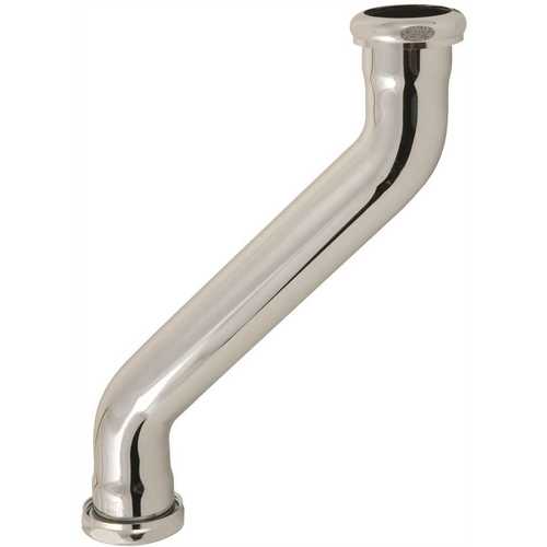 KEENEY MFG. 7037PCBN 1-1/4 in. x 1-1/4 in. 17-Gauge Brass Slip Joint Double Offset Pipe, Chrome