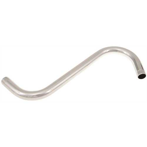 S Shaped Shower Arm 10 in., Chrome Plated Brass