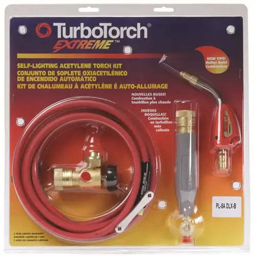 TURBOTORCH PL-5ADLX-B Torch Kit Swirls, Acetylene, PL-5ADLX-B, B Tank