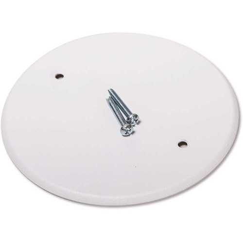 5 in. Round Blank Metal Flat Cover