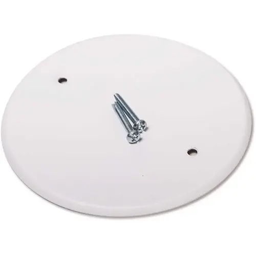 5 in. Round Blank Metal Flat Cover