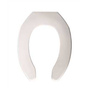 BEMIS 1055 000 Elongated Open Front Toilet Seat in White