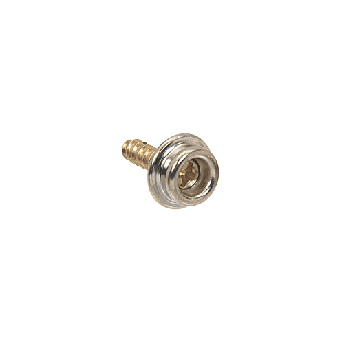 Nickel on Brass Clinch with Phillips Head Wood Screw Snap Upholstery Fasteners (5/8" Stud Length)