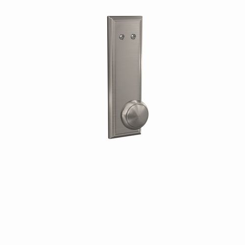 Schlage Custom FCT94AND619ADD Custom Andover Knob with Addison Escutcheon Dummy Interior Trim Satin Nickel Finish