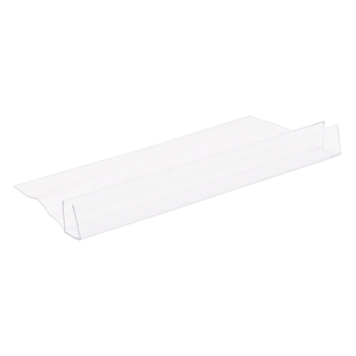 Clear Poly U-Channel with 1-3/4" (44 mm) Fin for 3/8" Glass 95" Length