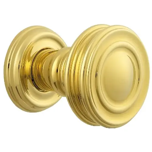 Preconfigured 5066 Knob with 5078 Rose Passage Lock with 2-3/8" Backset and Full Lip Strike Unlacquered Brass Finish